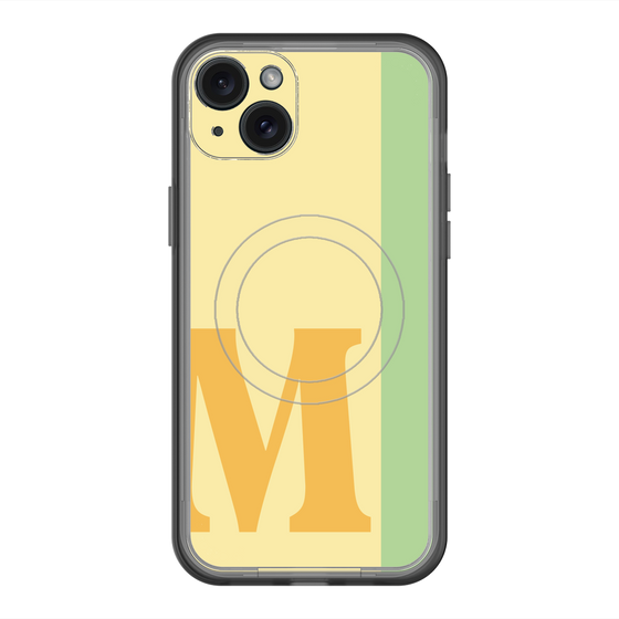 スリムプロテクションプレミアムケース with MagSafe［ オリジナル - initial color line - M yellow ］