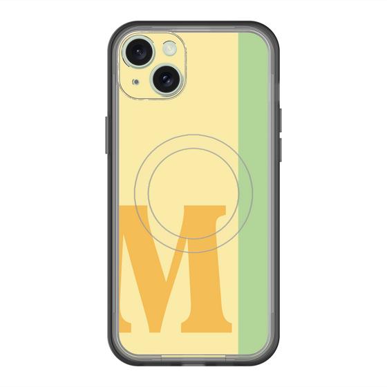 スリムプロテクションプレミアムケース with MagSafe［ オリジナル - initial color line - M yellow ］