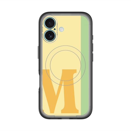 スリムプロテクションプレミアムケース with MagSafe［ オリジナル - initial color line - M yellow ］