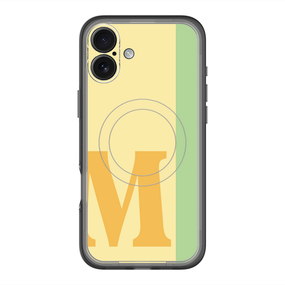 スリムプロテクションプレミアムケース with MagSafe［ オリジナル - initial color line - M yellow ］