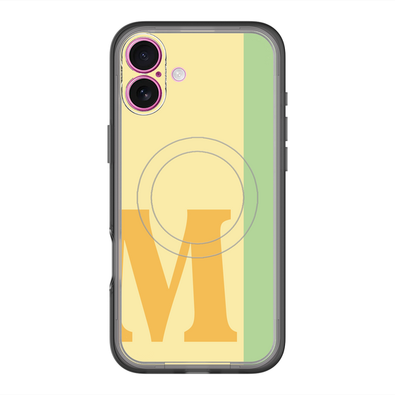 スリムプロテクションプレミアムケース with MagSafe［ オリジナル - initial color line - M yellow ］