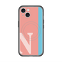 スリムプロテクションプレミアムケース with MagSafe［ オリジナル - initial color line - N pink ］
