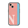 スリムプロテクションプレミアムケース with MagSafe［ オリジナル - initial color line - N pink ］