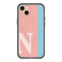 スリムプロテクションプレミアムケース with MagSafe［ オリジナル - initial color line - N pink ］