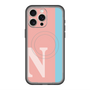 スリムプロテクションプレミアムケース with MagSafe［ オリジナル - initial color line - N pink ］