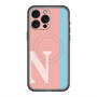 スリムプロテクションプレミアムケース with MagSafe［ オリジナル - initial color line - N pink ］