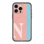 スリムプロテクションプレミアムケース with MagSafe［ オリジナル - initial color line - N pink ］