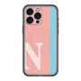スリムプロテクションプレミアムケース with MagSafe［ オリジナル - initial color line - N pink ］
