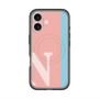 スリムプロテクションプレミアムケース with MagSafe［ オリジナル - initial color line - N pink ］