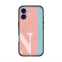 スリムプロテクションプレミアムケース with MagSafe［ オリジナル - initial color line - N pink ］