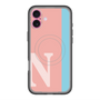 スリムプロテクションプレミアムケース with MagSafe［ オリジナル - initial color line - N pink ］