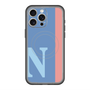 スリムプロテクションプレミアムケース with MagSafe［ オリジナル - initial color line - N blue ］