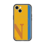 スリムプロテクションプレミアムケース with MagSafe［ オリジナル - initial color line - N orange ］