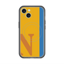 スリムプロテクションプレミアムケース with MagSafe［ オリジナル - initial color line - N orange ］