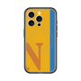 スリムプロテクションプレミアムケース with MagSafe［ オリジナル - initial color line - N orange ］