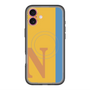 スリムプロテクションプレミアムケース with MagSafe［ オリジナル - initial color line - N orange ］