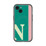 スリムプロテクションプレミアムケース with MagSafe［ オリジナル - initial color line - N green ］