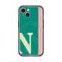 スリムプロテクションプレミアムケース with MagSafe［ オリジナル - initial color line - N green ］
