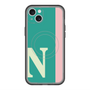 スリムプロテクションプレミアムケース with MagSafe［ オリジナル - initial color line - N green ］