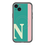 スリムプロテクションプレミアムケース with MagSafe［ オリジナル - initial color line - N green ］