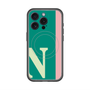 スリムプロテクションプレミアムケース with MagSafe［ オリジナル - initial color line - N green ］