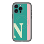スリムプロテクションプレミアムケース with MagSafe［ オリジナル - initial color line - N green ］