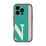 スリムプロテクションプレミアムケース with MagSafe［ オリジナル - initial color line - N green ］
