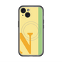 スリムプロテクションプレミアムケース with MagSafe［ オリジナル - initial color line - N yellow ］