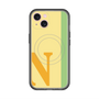 スリムプロテクションプレミアムケース with MagSafe［ オリジナル - initial color line - N yellow ］