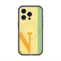 スリムプロテクションプレミアムケース with MagSafe［ オリジナル - initial color line - N yellow ］