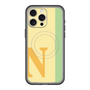 スリムプロテクションプレミアムケース with MagSafe［ オリジナル - initial color line - N yellow ］