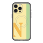 スリムプロテクションプレミアムケース with MagSafe［ オリジナル - initial color line - N yellow ］
