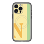 スリムプロテクションプレミアムケース with MagSafe［ オリジナル - initial color line - N yellow ］