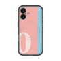 スリムプロテクションプレミアムケース with MagSafe［ オリジナル - initial color line - O pink ］