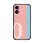 スリムプロテクションプレミアムケース with MagSafe［ オリジナル - initial color line - O pink ］