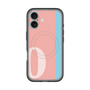 スリムプロテクションプレミアムケース with MagSafe［ オリジナル - initial color line - O pink ］