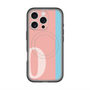 スリムプロテクションプレミアムケース with MagSafe［ オリジナル - initial color line - O pink ］