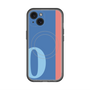 スリムプロテクションプレミアムケース with MagSafe［ オリジナル - initial color line - O blue ］