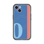 スリムプロテクションプレミアムケース with MagSafe［ オリジナル - initial color line - O blue ］