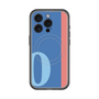 スリムプロテクションプレミアムケース with MagSafe［ オリジナル - initial color line - O blue ］