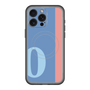 スリムプロテクションプレミアムケース with MagSafe［ オリジナル - initial color line - O blue ］
