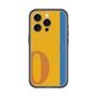 スリムプロテクションプレミアムケース with MagSafe［ オリジナル - initial color line - O orange ］