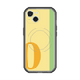スリムプロテクションプレミアムケース with MagSafe［ オリジナル - initial color line - O yellow ］