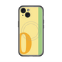 スリムプロテクションプレミアムケース with MagSafe［ オリジナル - initial color line - O yellow ］