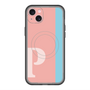スリムプロテクションプレミアムケース with MagSafe［ オリジナル - initial color line - P pink ］