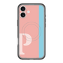 スリムプロテクションプレミアムケース with MagSafe［ オリジナル - initial color line - P pink ］