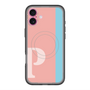 スリムプロテクションプレミアムケース with MagSafe［ オリジナル - initial color line - P pink ］