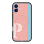 スリムプロテクションプレミアムケース with MagSafe［ オリジナル - initial color line - P pink ］