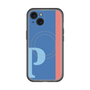スリムプロテクションプレミアムケース with MagSafe［ オリジナル - initial color line - P blue ］