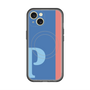 スリムプロテクションプレミアムケース with MagSafe［ オリジナル - initial color line - P blue ］